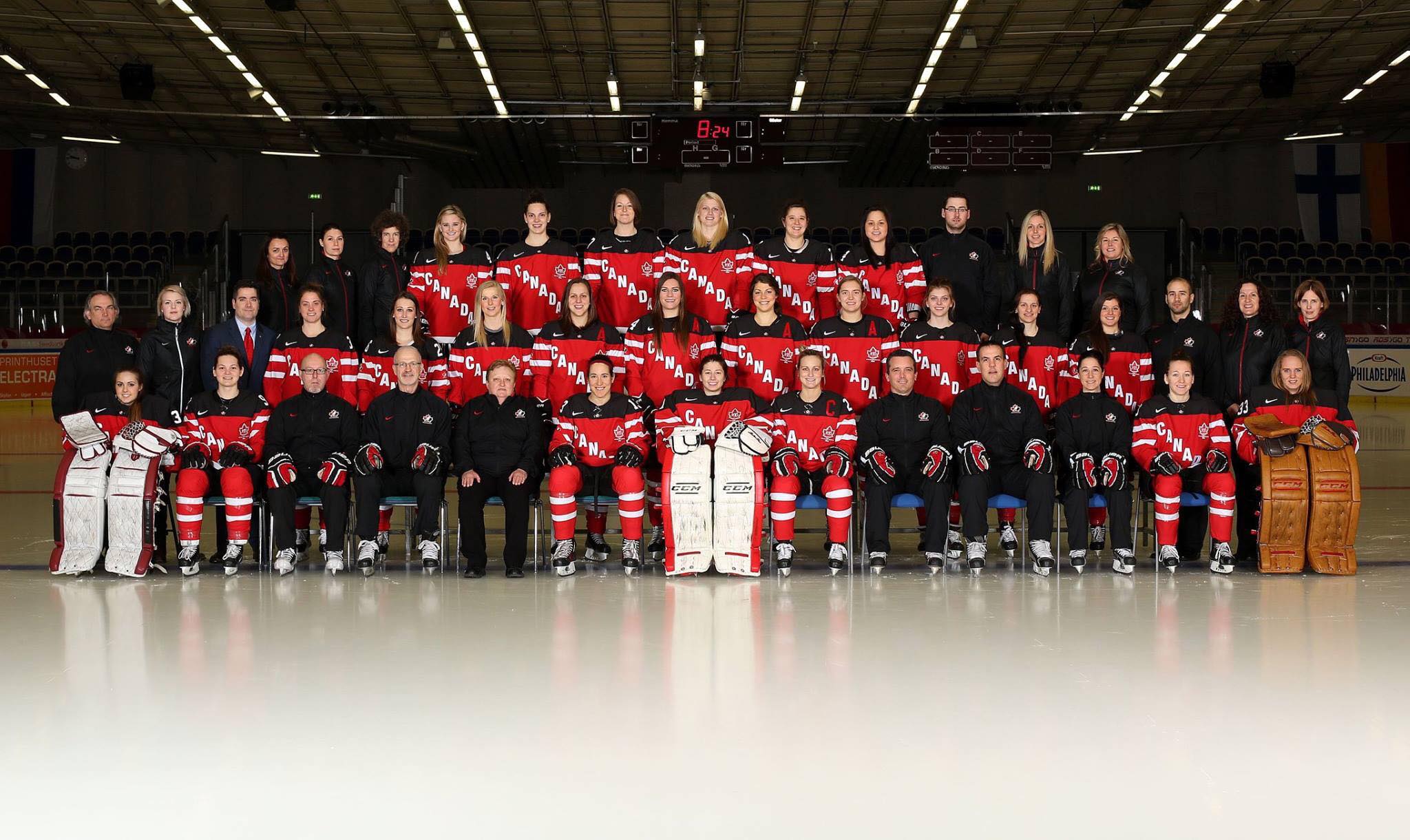Adrian on staff with the Hockey Canada national team
